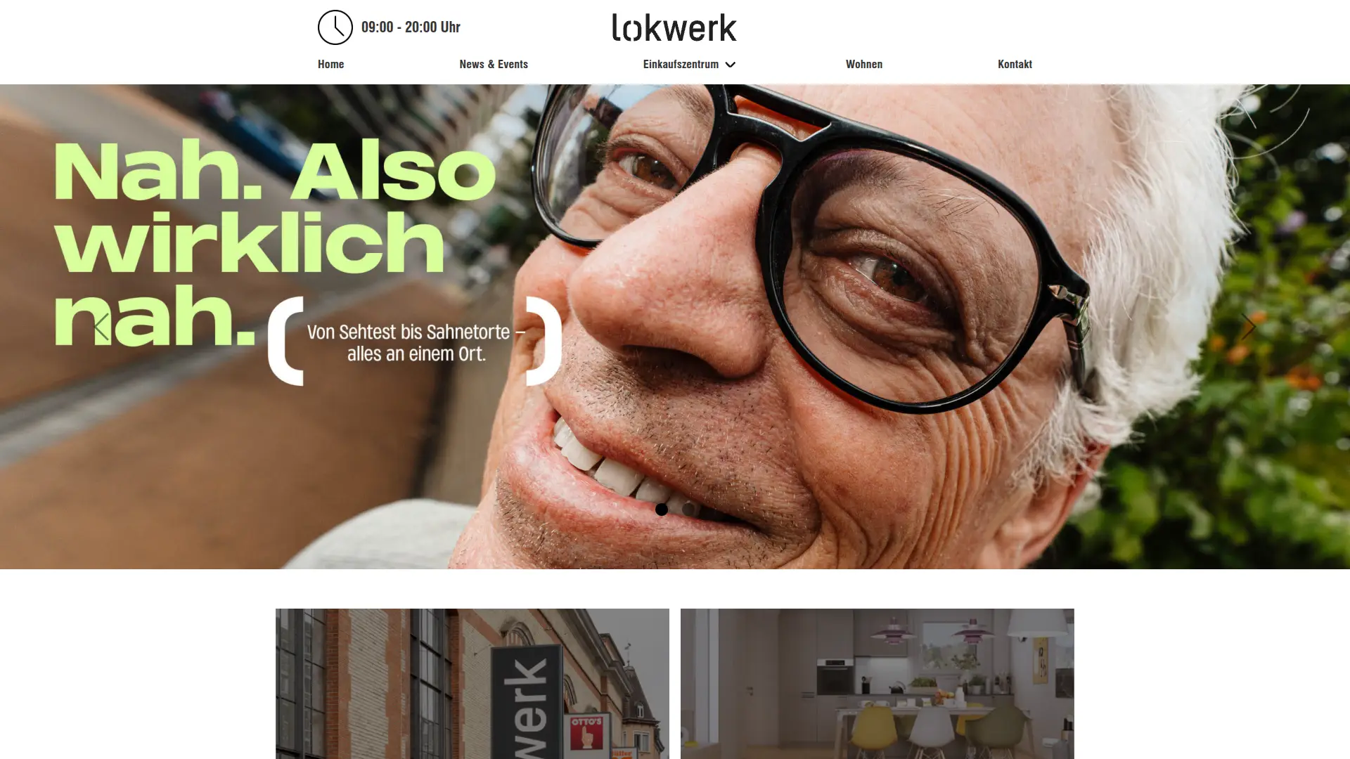 Lokwerk website on desktop